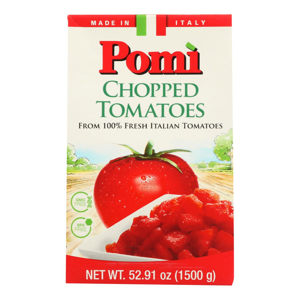 Pomi Tomatoes - Tomatoes Chopped Fam Pack - Case of 6-52.91 Ounce