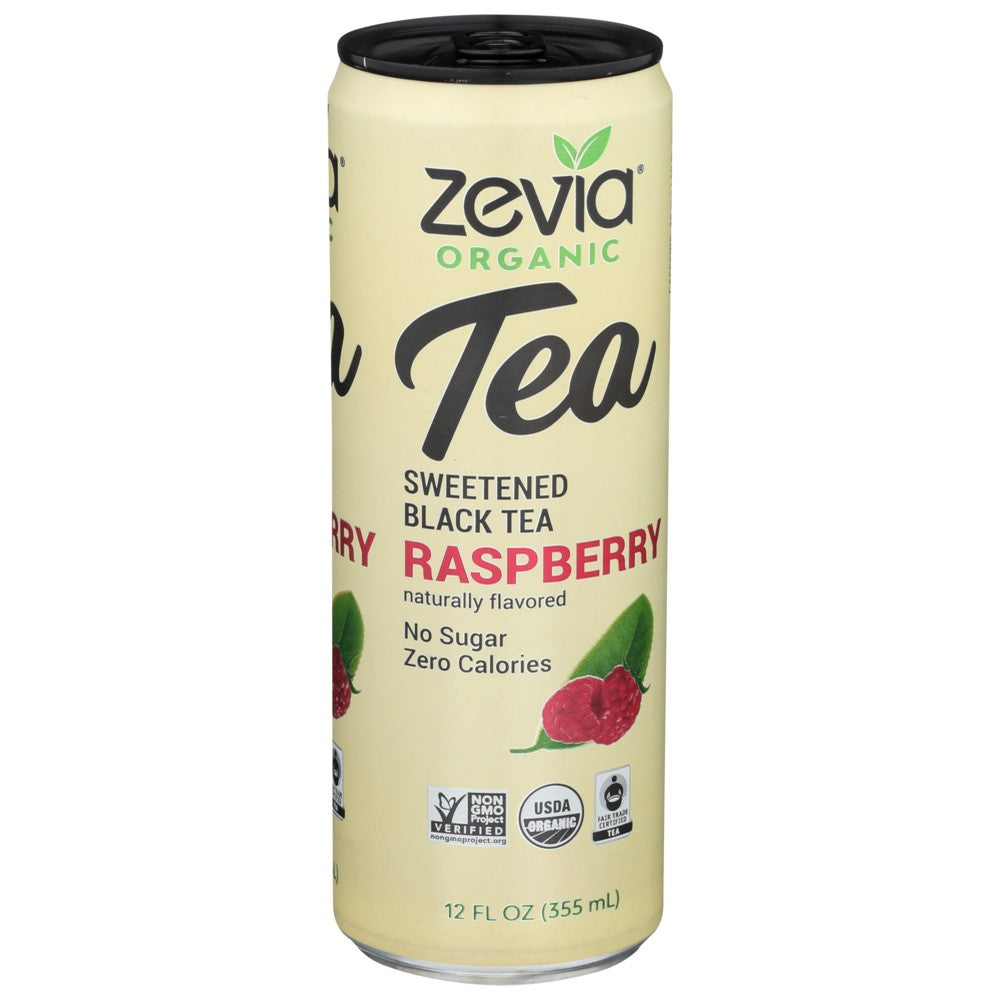 Zevia Tea Black Raspberry Organic - 12 Fluid Ounce, Case of 12