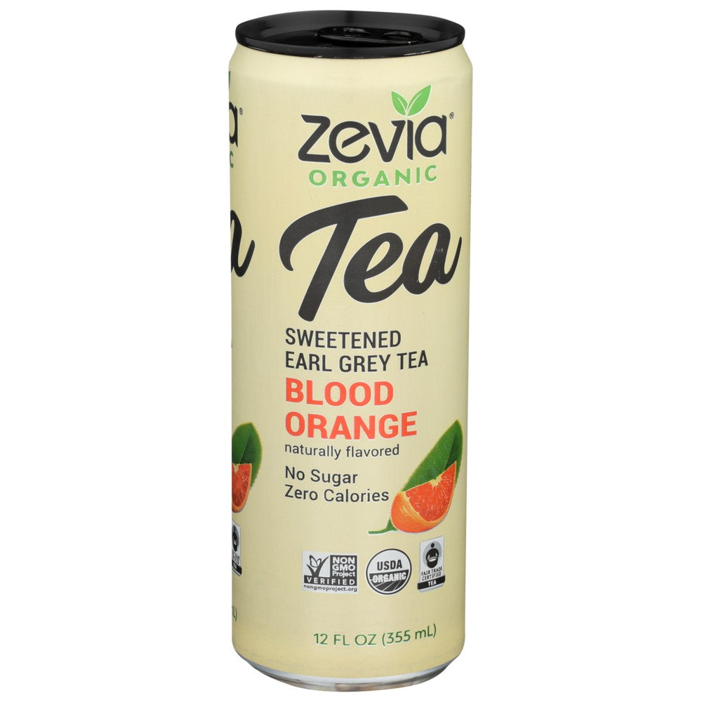 Zevia Tea Earl Grey Bld Orng Organic - 12 Fluid Ounce, Case of 12
