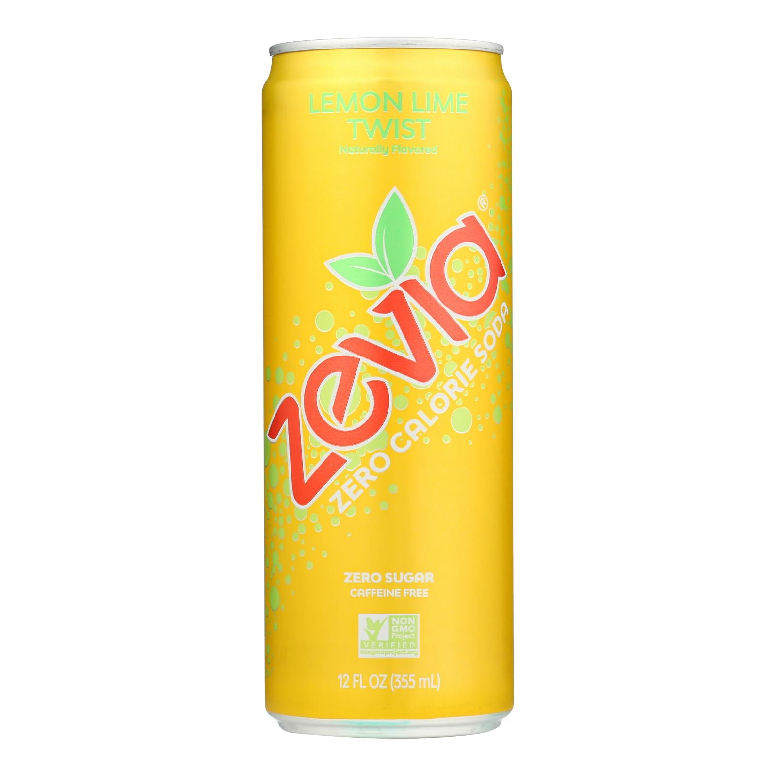 Zevia - Soda Lemon Lime Twist - Case of 12-12 Fluid Ounce