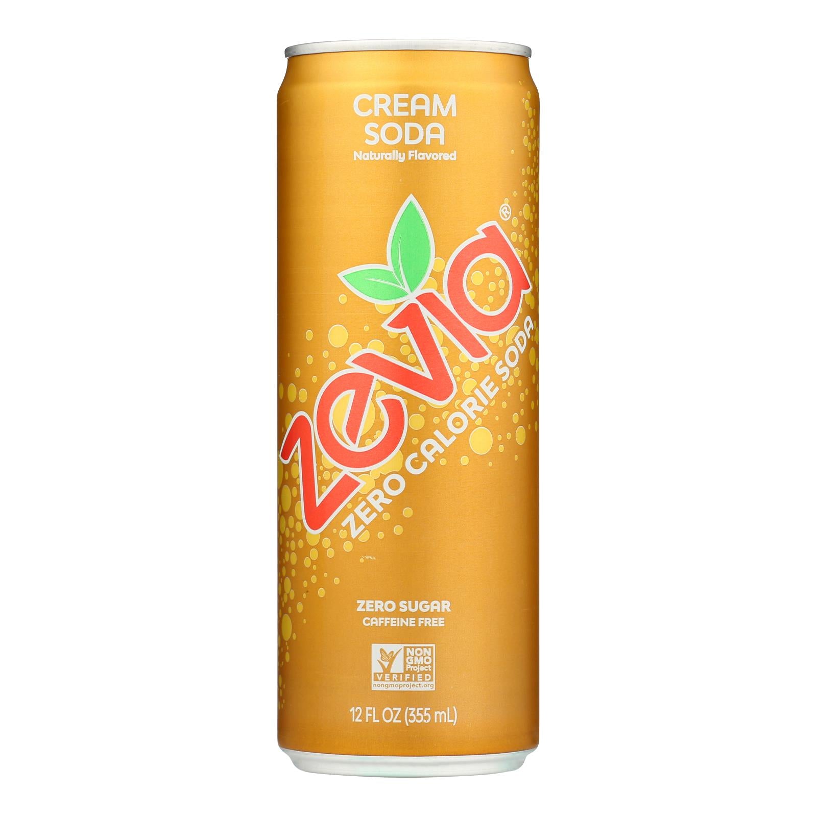 Zevia - Soda Cream Soda - Case of 12-12 Fluid Ounce