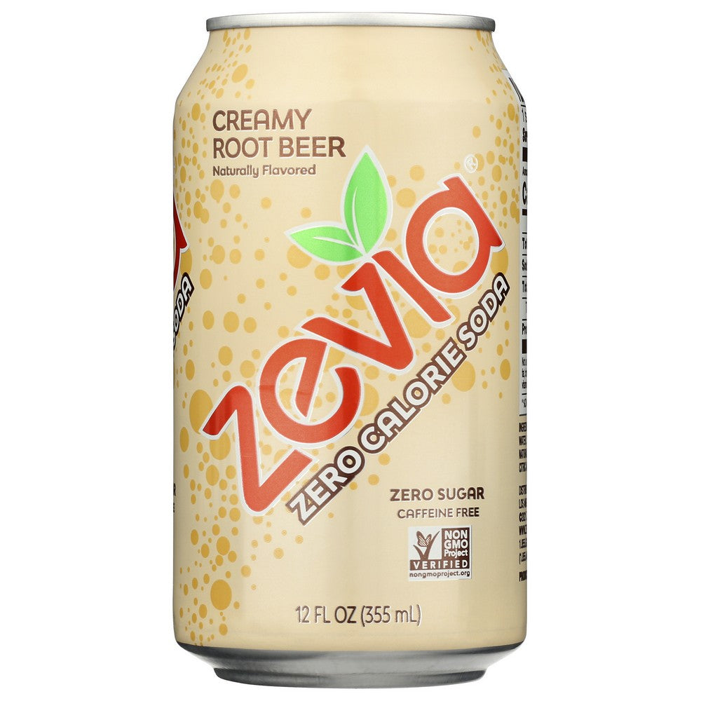 Zevia Soda Zero Creamy Rt Br 6pk - 72 Fluid Ounce, Case of 4