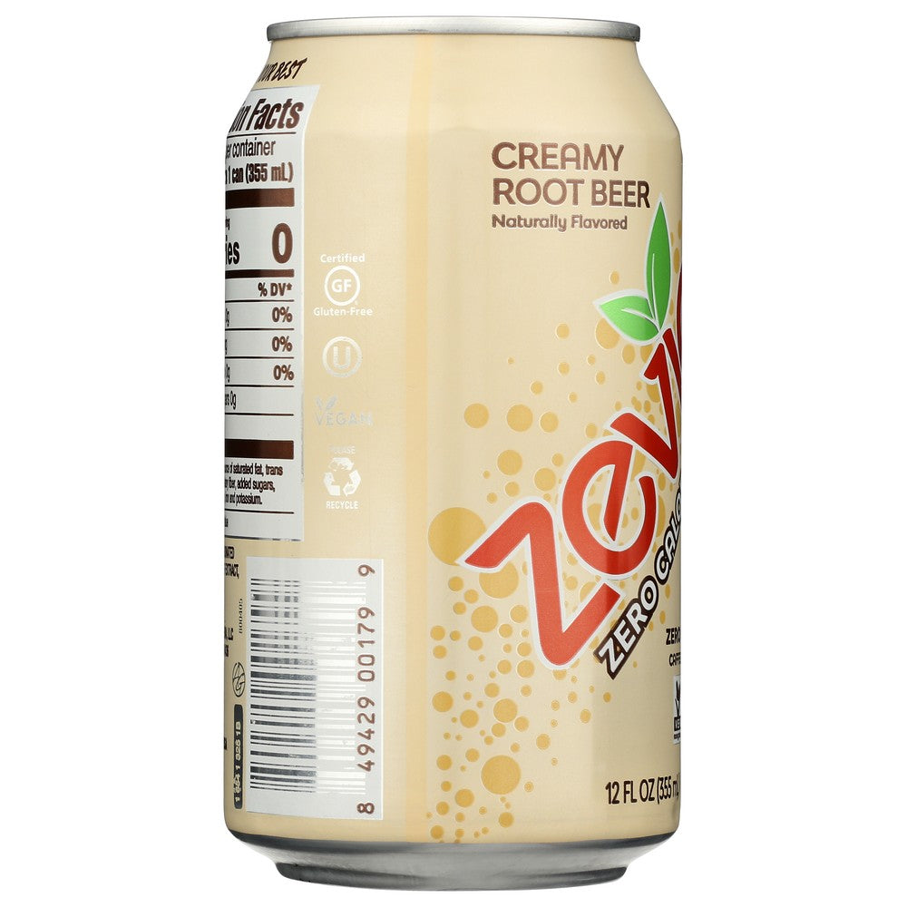 Zevia Soda Zero Creamy Rt Br 6pk - 72 Fluid Ounce, Case of 4