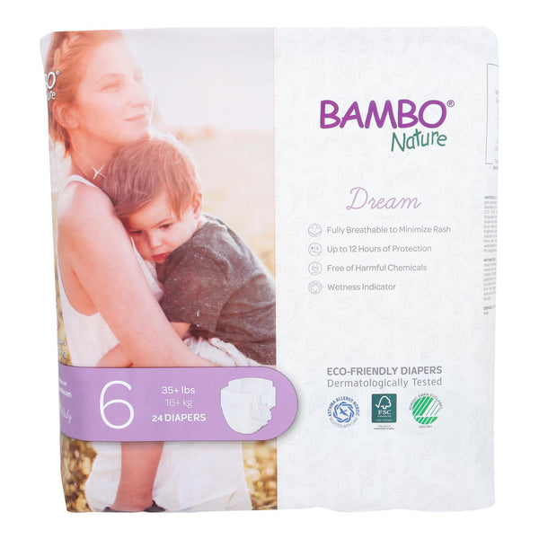 Bambo Nature - Diaper Size 6 - Case of 6-24 Count