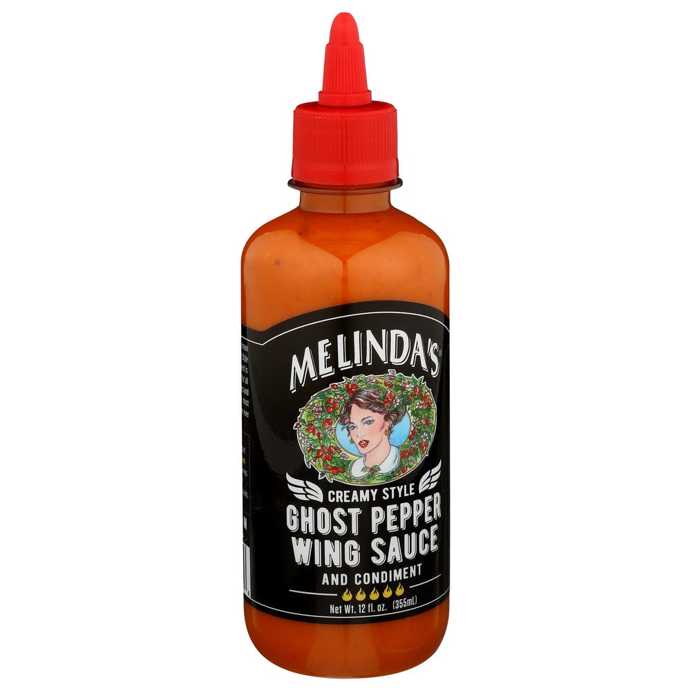 Melindas Sauce Wing Ghst Ppr Cream - 12 Ounce, Case of 6