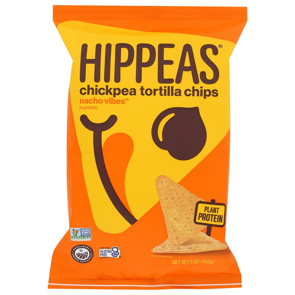 Hippeas Chips Tortilla Nacho Vbs - 5 Ounce, Case of 12