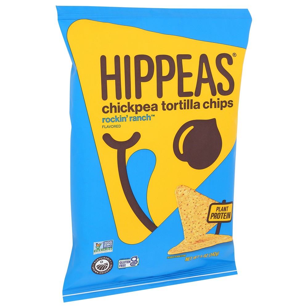 Hippeas Chip Tortilla Ranch Rckn - 5 Ounce, Case of 12