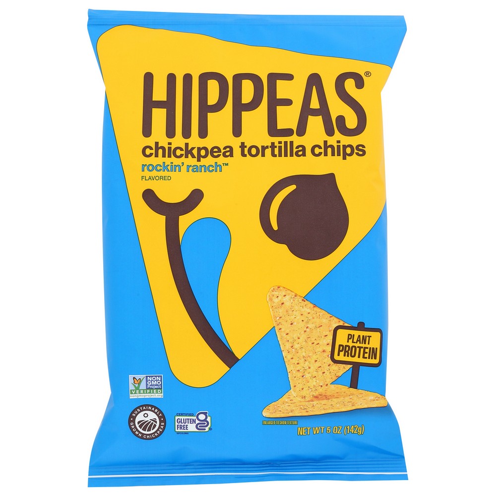 Hippeas Chip Tortilla Ranch Rckn - 5 Ounce, Case of 12