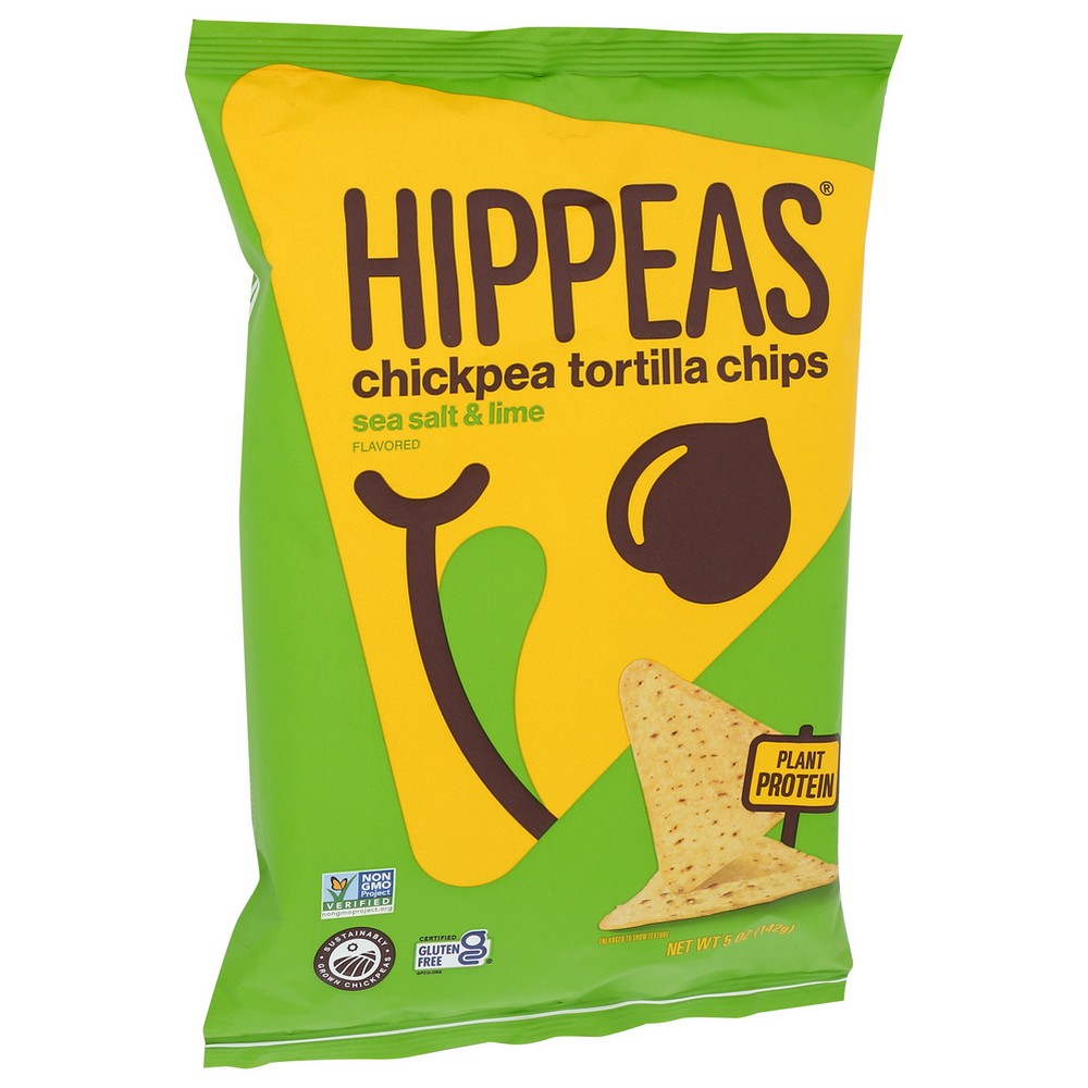 Hippeas Chips Tortilla Sslt Lime - 5 Ounce, Case of 12