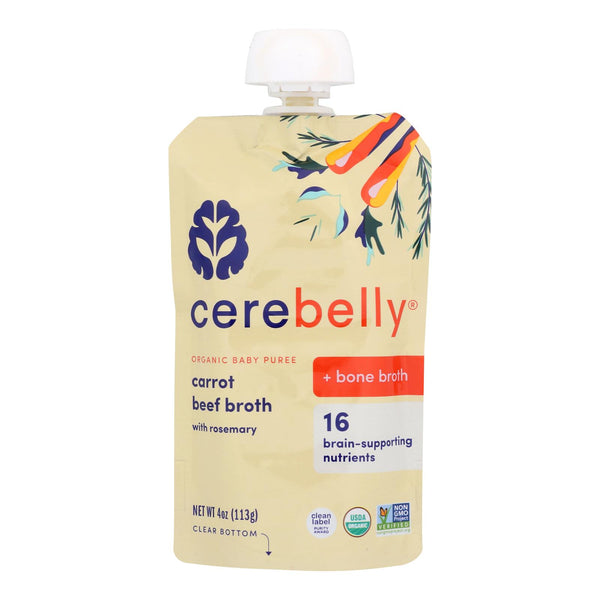 Cerebelly - Puree Carrot Bf Broth - Case of 6-4 Ounce