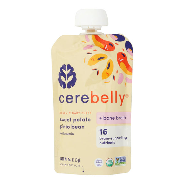 Cerebelly - Puree Sweet Pot Pnto Bn - Case of 6-4 Ounce