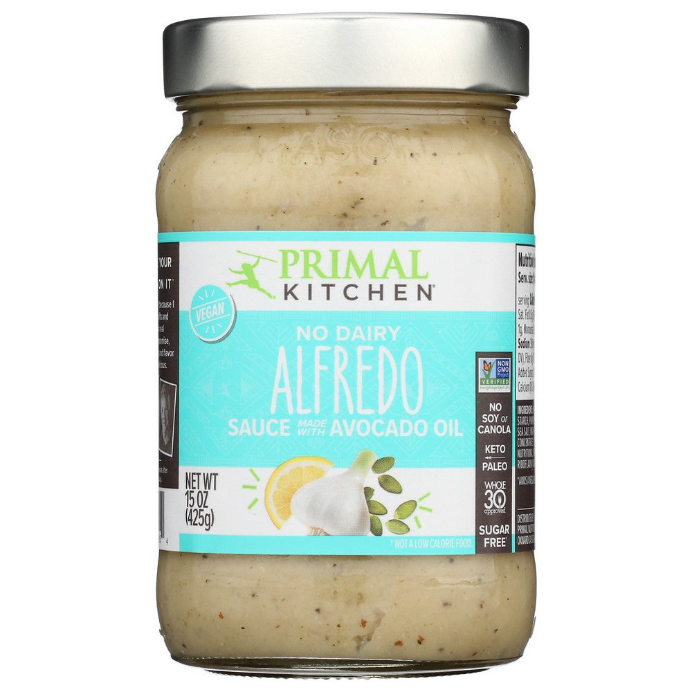 Primal Kitchen Sauce No Dairy Alfredo - 15 Ounce, Case of 6
