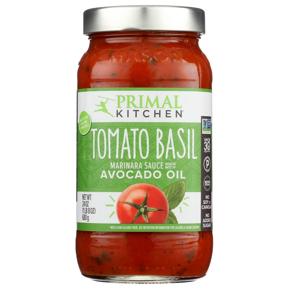 Primal Kitchen Sauce Tmto Basil Marinara - 24 Ounce, Case of 6