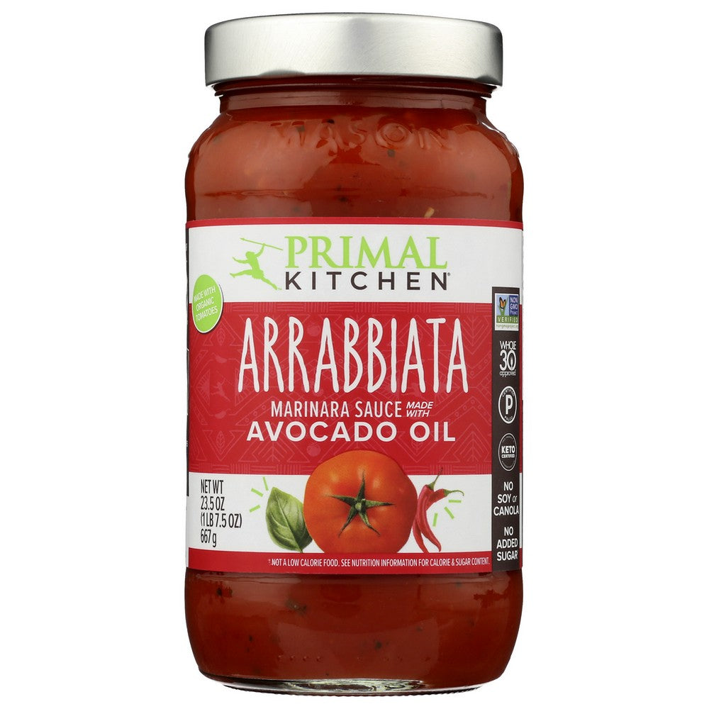 Primal Kitchen Sauce Arrabbiata Marinara - 24 Ounce, Case of 6
