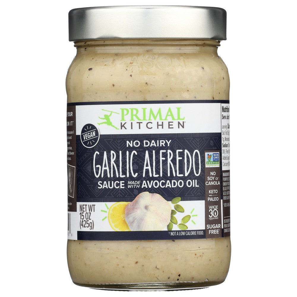 Primal Kitchen Sauce Roasted Grlc Alfrdo Nd - 15 Ounce, Case of 6