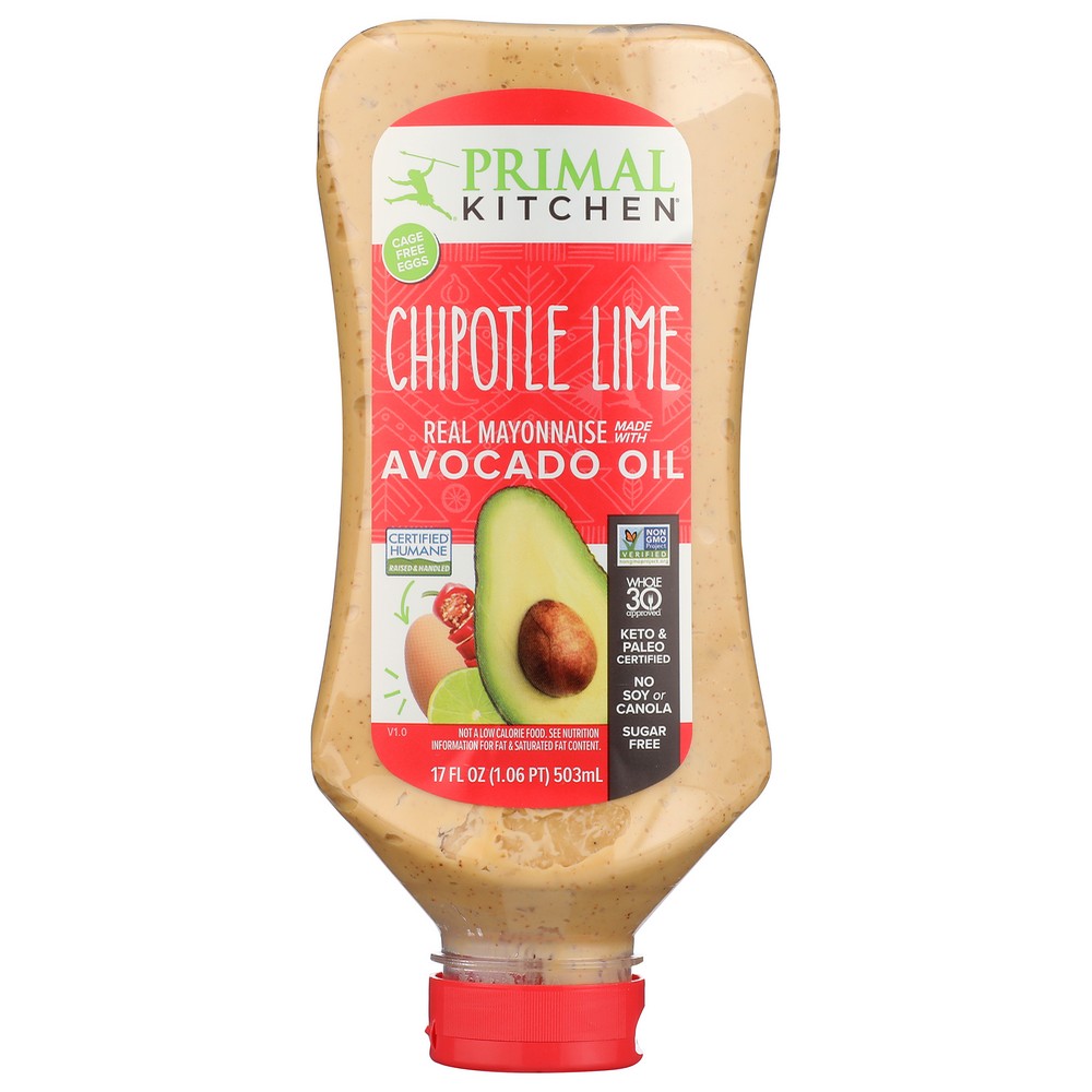 Primal Kitchen Mayo Chp Lim Avo Oil Squeeze - 17 Ounce, Case of 6