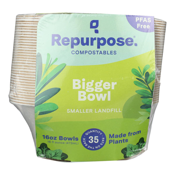 Repurpose - Bowl Compostable 16Ounce - Case of 6-35 Count