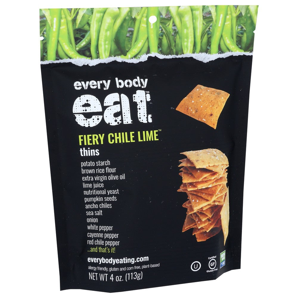 Every Body Eat Thins Fiery Chile Lime - 4 Ounce, Case of 6