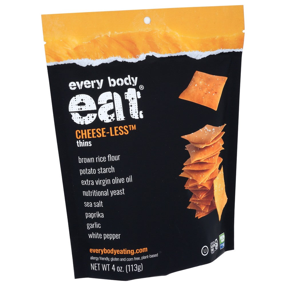 Every Body Eat Thins Cheese Less - 4 Ounce, Case of 6