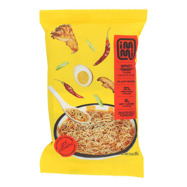 Immi - Ramen Spicy Beef - Case of 6-2.4 Ounce