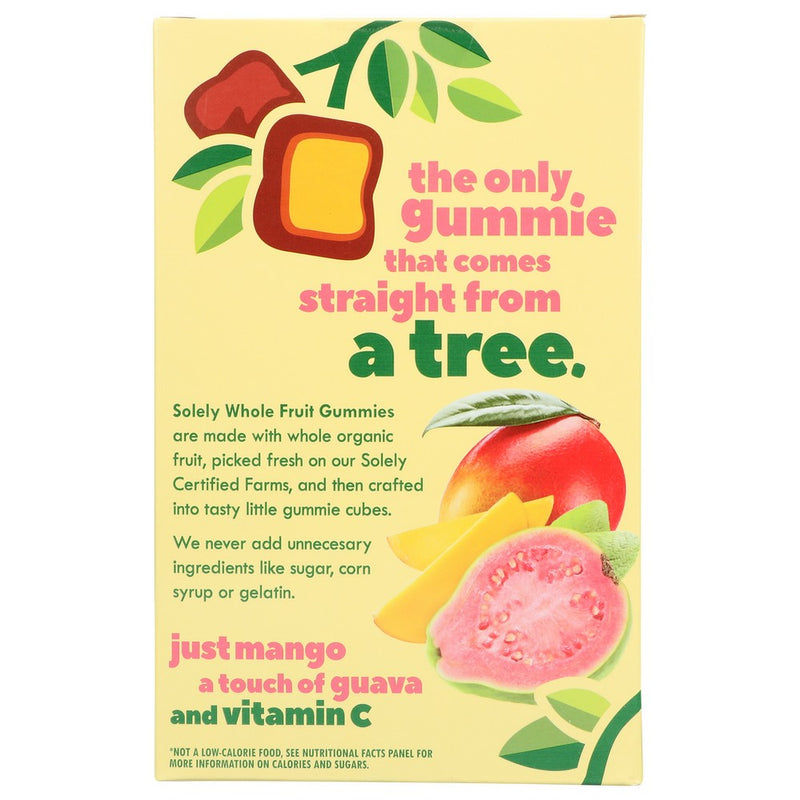 Solely , Mango & Guava Organicanic Whole Fruit Gummies 3.5 Ounce,  Case of 8