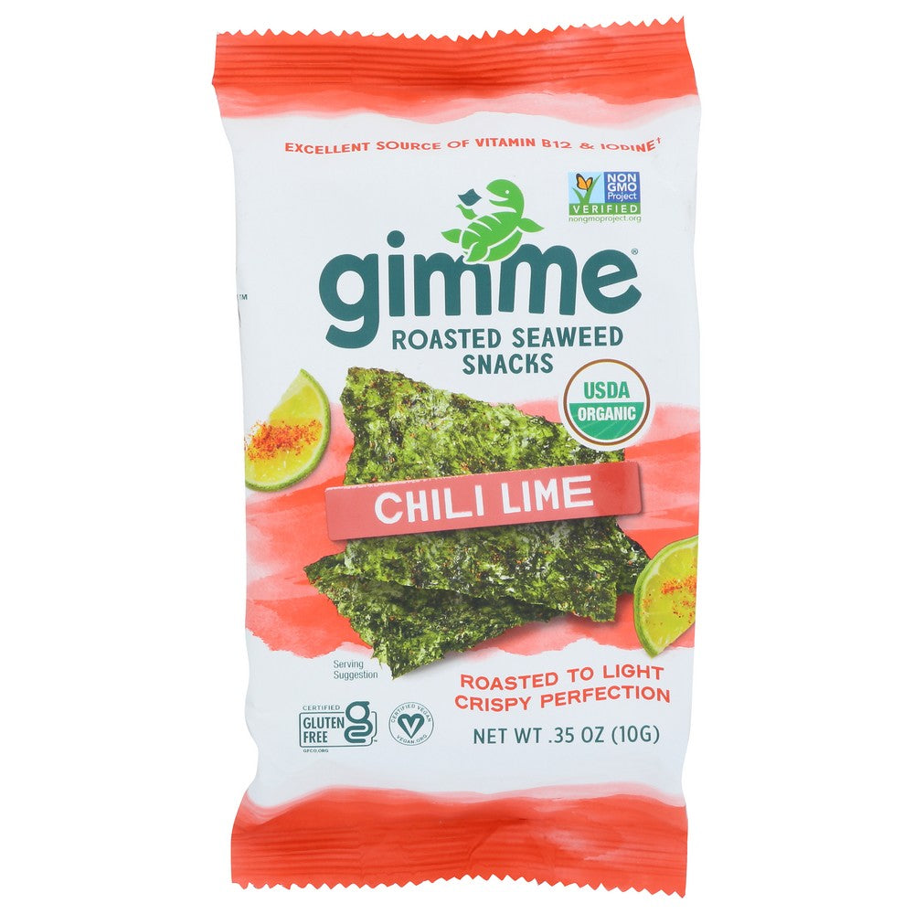 Gimme Seawed Rostd Chil Lm Organic - 0 Ounce, Case of 12