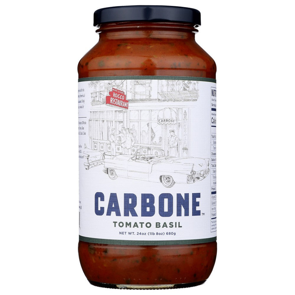 Carbone Sauce Tomato And Basil - 24 Ounce, Case of 6