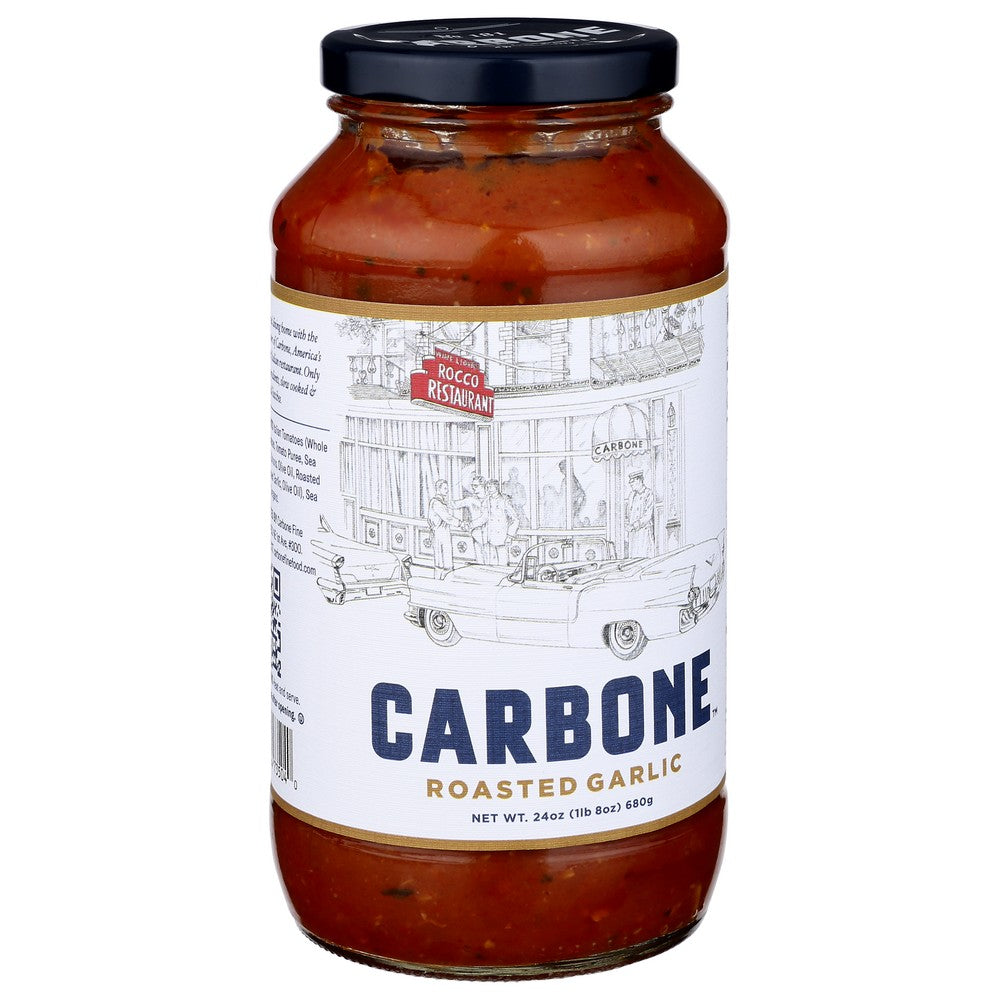 Carbone Sauce Roasted Garlic - 24 Ounce, Case of 6