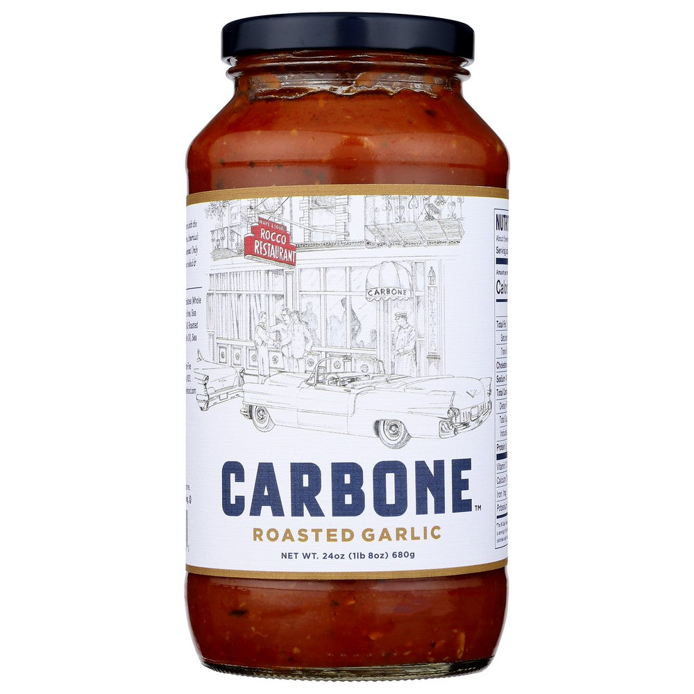 Carbone Sauce Roasted Garlic - 24 Ounce, Case of 6