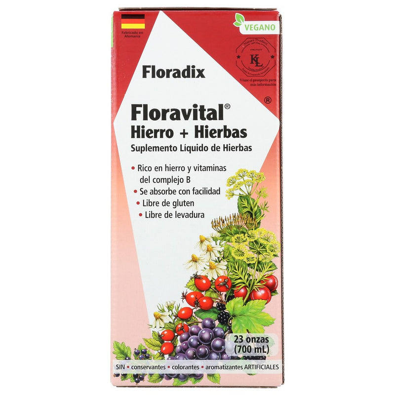 Floradix® 90J06023,  Floravital® Iron + Herbs Liquid Extract 23 Fluid Ounce,  Case of 1