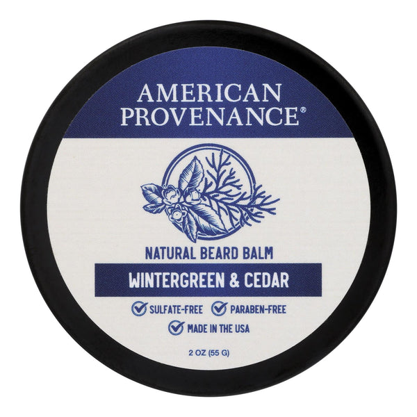 American Provenance - Beard Balm Wntrgrn Cedar - 1 Each -2 Ounce