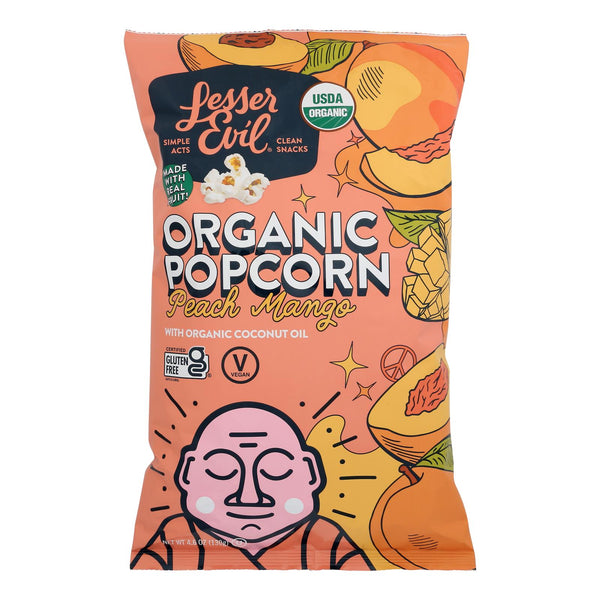 Lesser Evil - Popcorn Peach Mango - Case of 12-4.6 Ounce