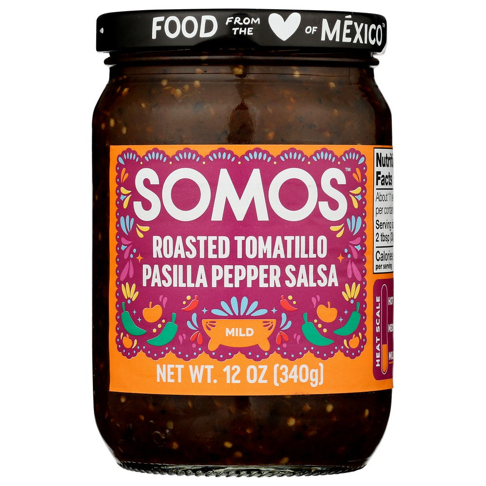 Somos Salsa Fire Roasted Mild - 12 Ounce, Case of 6
