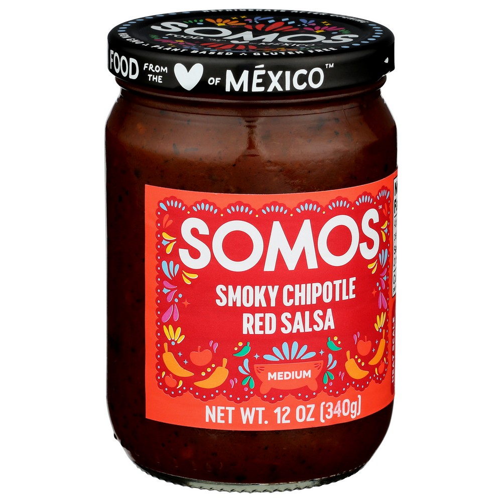 Somos Salsa Smoky Chipotle Med - 12 Ounce, Case of 6