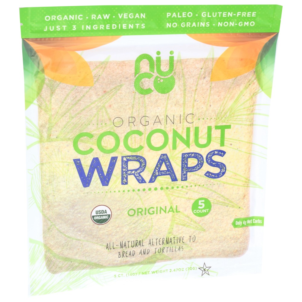 Nuco Wrap Ccnut Organic - 2 Ounce, Case of 12
