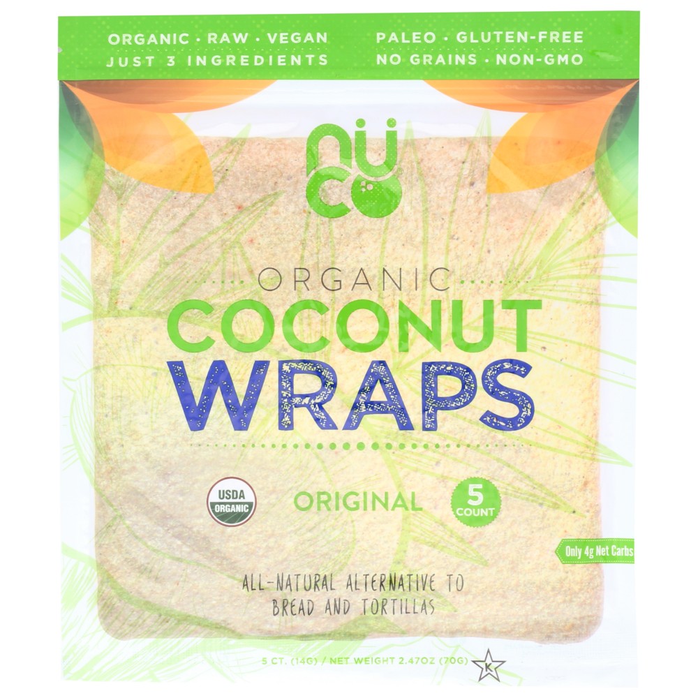 Nuco Wrap Ccnut Organic - 2 Ounce, Case of 12