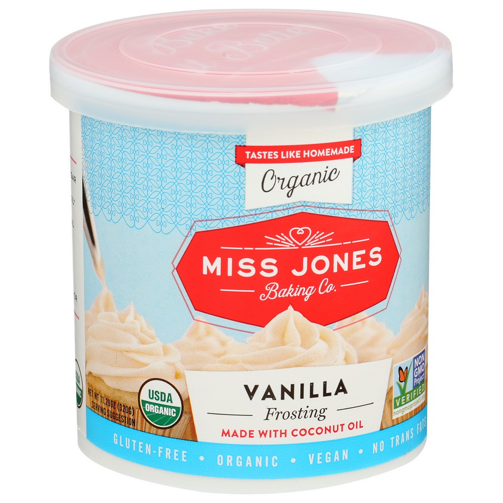 Miss Jones Baking Co Frosting Vanilla - 11 Ounce, Case of 6