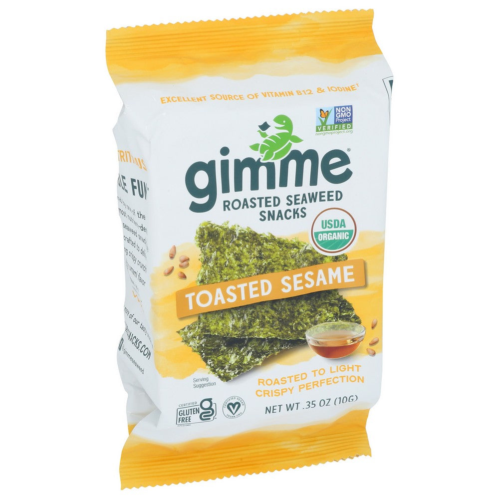 Gimme Seaweed Snack Roasted Ssme Organic - 0 Ounce, Case of 12