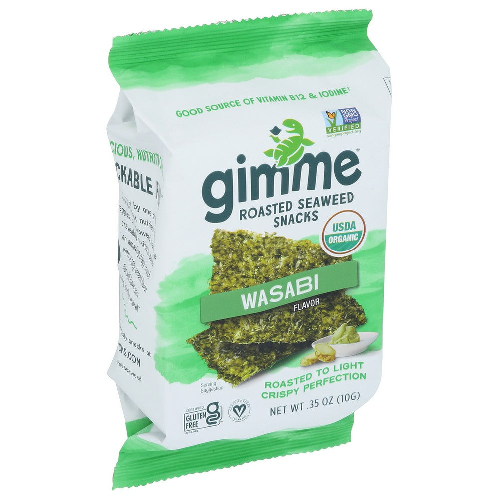 Gimme Seaweed Snack Roasted Wasabi - 0 Ounce, Case of 12