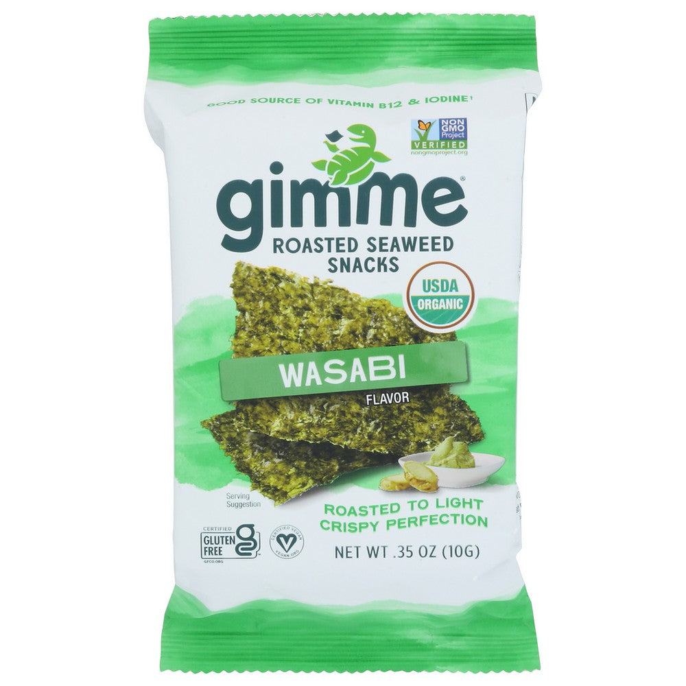 Gimme Seaweed Snack Roasted Wasabi - 0 Ounce, Case of 12
