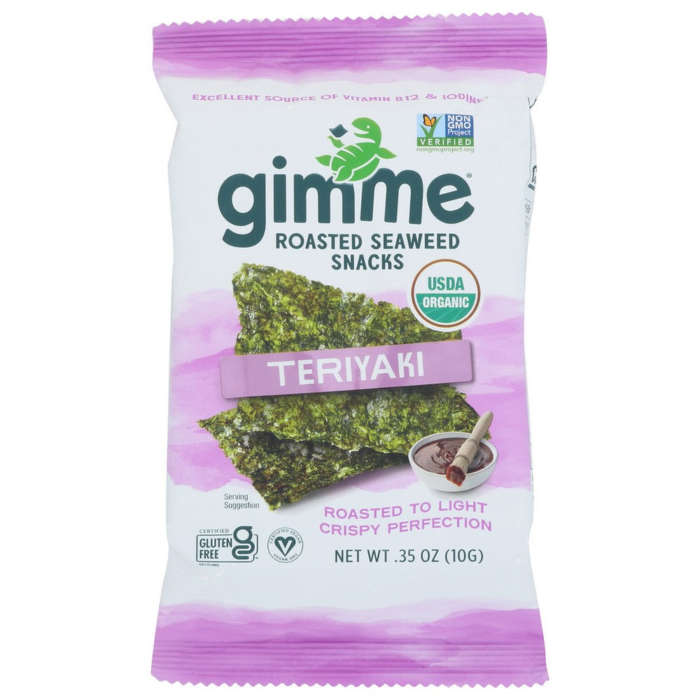 Gimme Seaweed Snack Roasted Tryaki Organic - 0 Ounce, Case of 12