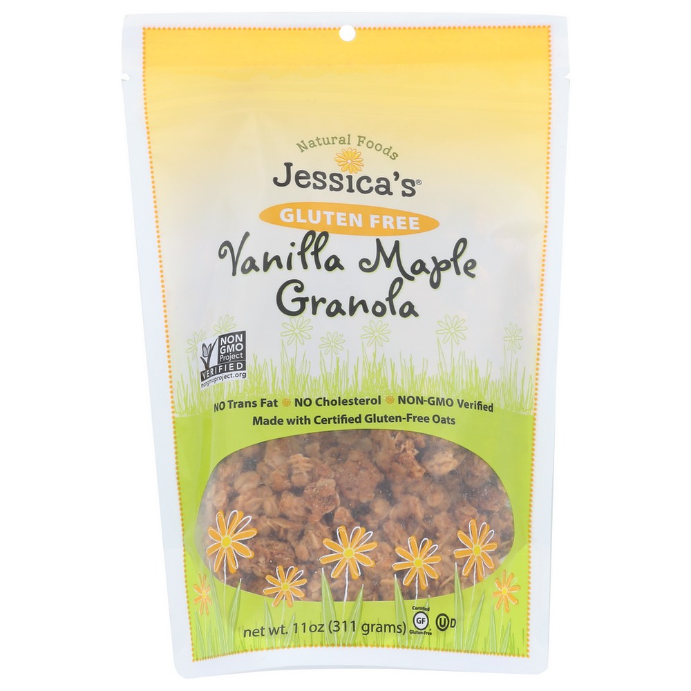 Jessicas Natural Foods Granola Vanilla Maple - 11 Ounce, Case of 6