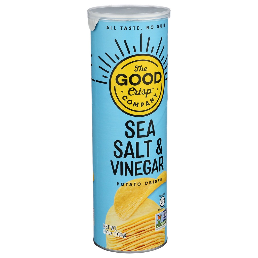 The Good Crisp Company Crisps Sea Salt & Vine - 6 Ounce, Case of 8