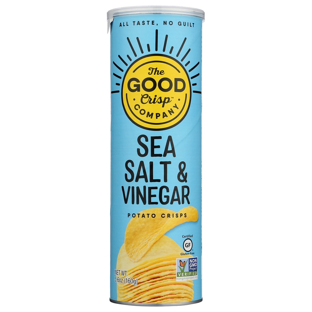 The Good Crisp Company Crisps Sea Salt & Vine - 6 Ounce, Case of 8