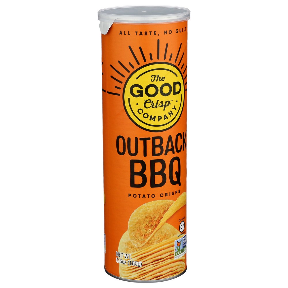 The Good Crisp Company Crisps Outback Bbq - 6 Ounce, Case of 8