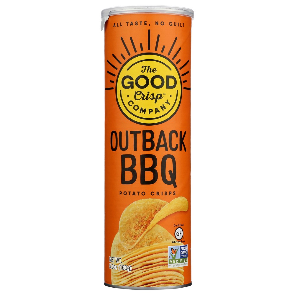 The Good Crisp Company Crisps Outback Bbq - 6 Ounce, Case of 8