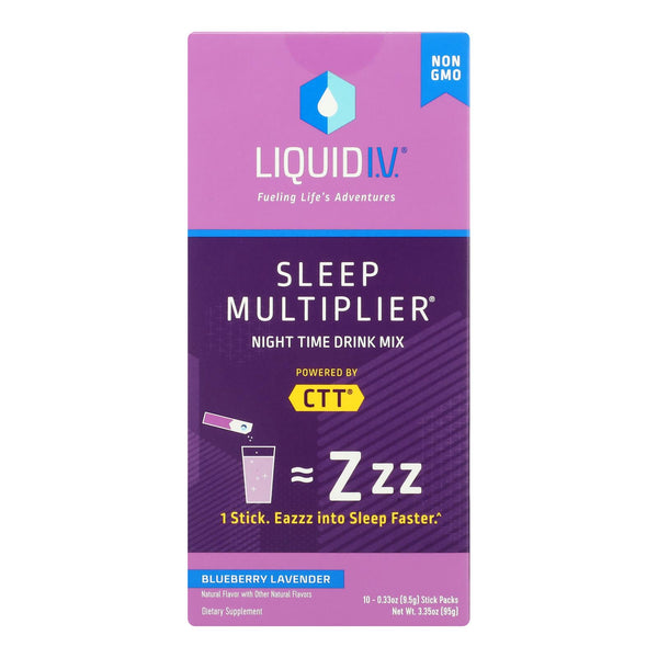 Liquid I.v. - Drink Mix Sleep Blbry 10ct - Case of 1-3.35 Ounce