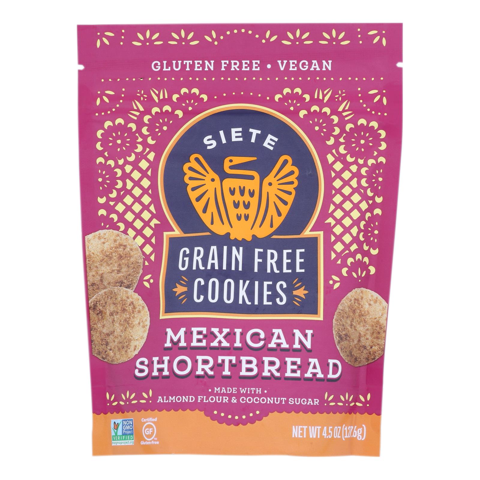 Siete - Cookie Mexican Shortbread - Case of 10-4.5 Ounce