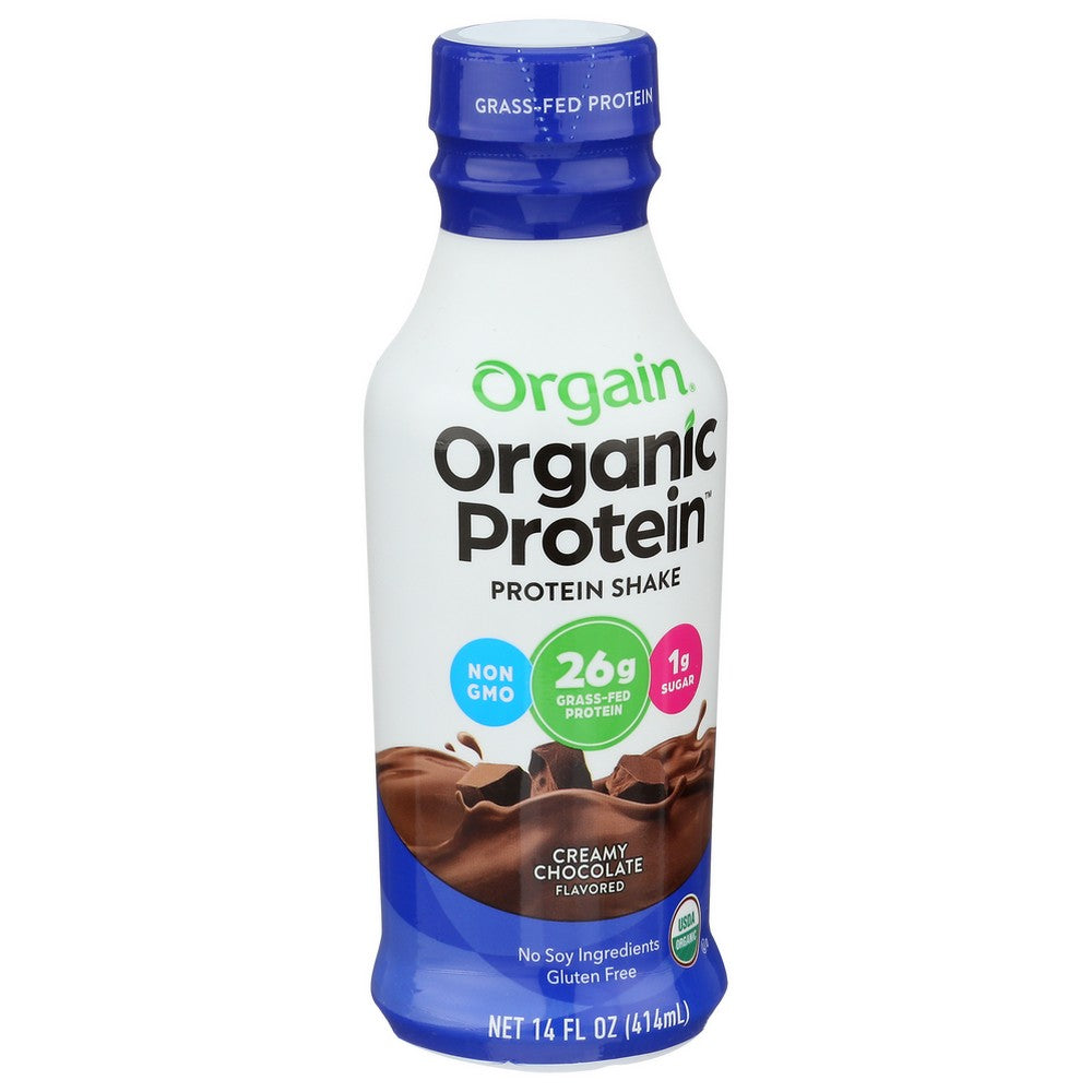 Orgain Protein 26g Rtd Chocolate Organic - 14 Fluid Ounce, Case of 12