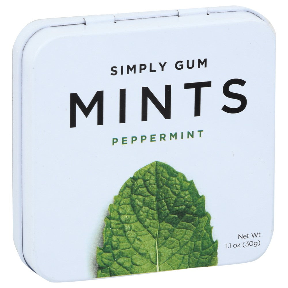 Simply Mints Peppermint Natural - 30 GM, Case of 6